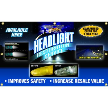 Banner- Headlight Restoration 3' x 5' Outdoor Vinyl