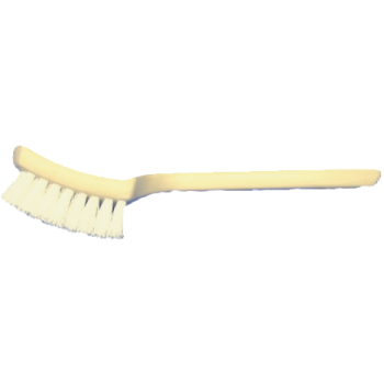 Nylon bristle with wood handle