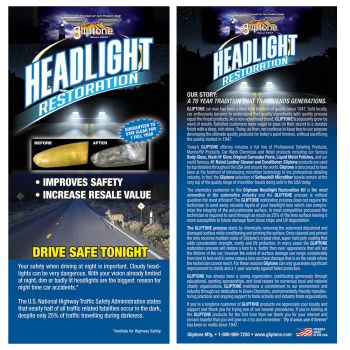 Brochures-Headlight Restoration Service 500/pk