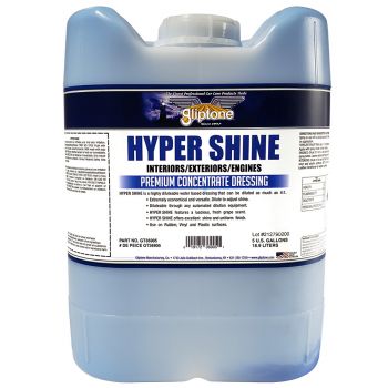 Hyper Shine, Permium Ultra Concentrate Sprayable Dressing. Interiors, Exteriors, and Engines. 5 gallon