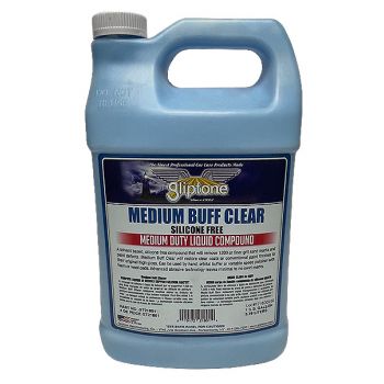 Medium Buff Clear, Silicone Free, Medium duty Compound  1 gallon